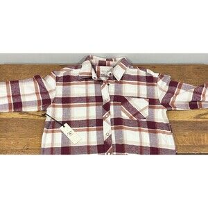 Women IDYLLWIND Flannel Plaid Button Up Shirt M Western Cotton Miranda Lambert